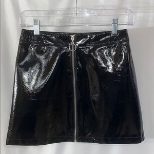 Forever21 Faux Patent Leather Skirt
